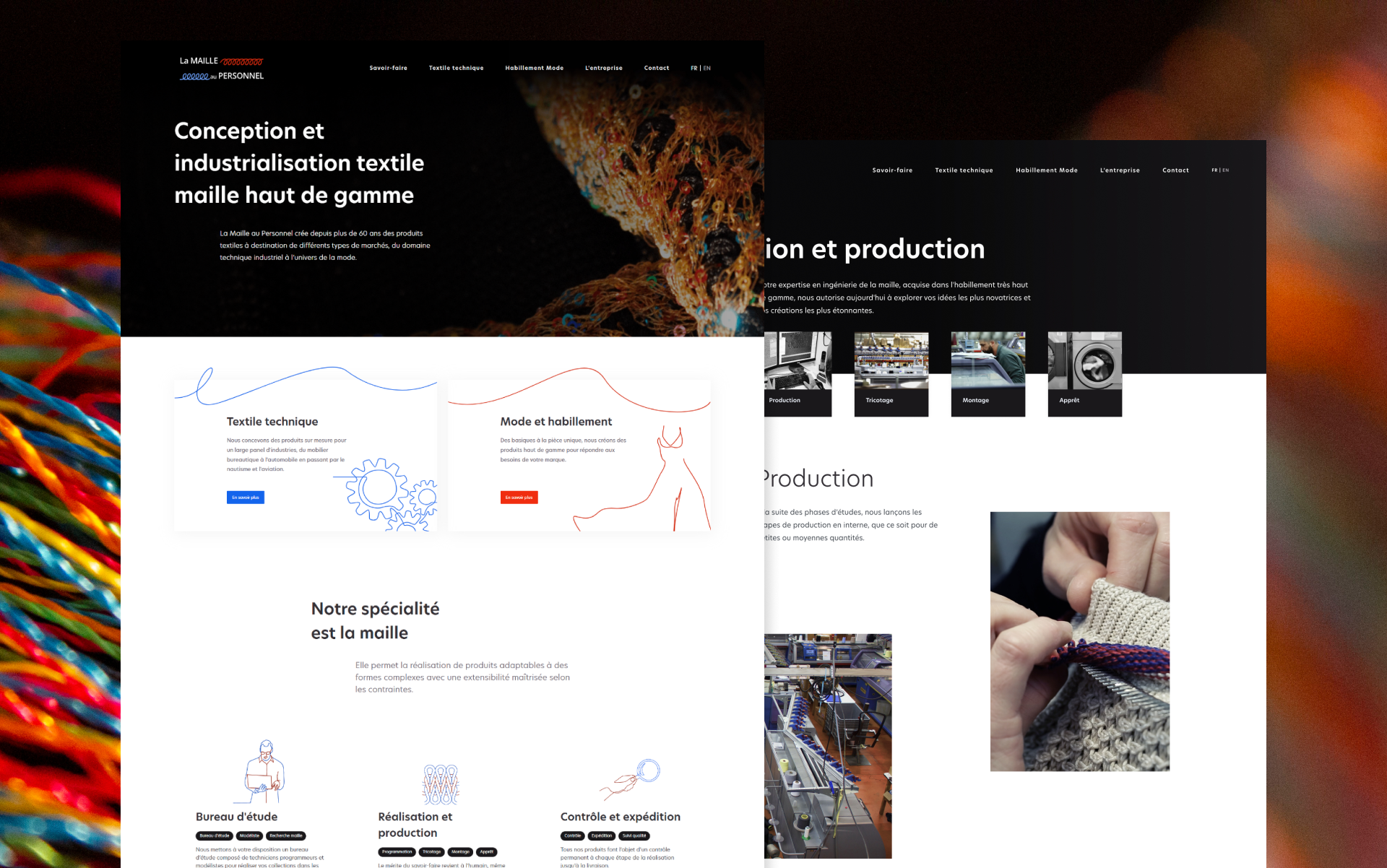 Images Site Web Maille au personnel